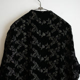 HEUGN FRENCH VELVET NO COLLAR BLOUSON "Jonas"