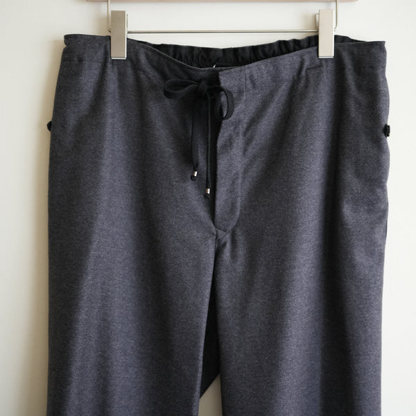 HEUGN WOOL FLANNEL EASY TROUSER "Glen"