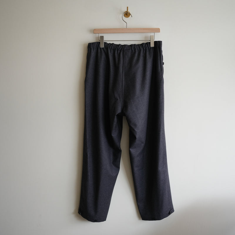 HEUGN WOOL FLANNEL EASY TROUSER "Glen"