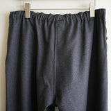 HEUGN WOOL FLANNEL EASY TROUSER "Glen"