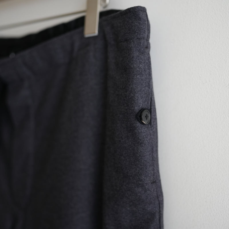 HEUGN WOOL FLANNEL EASY TROUSER "Glen"