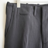 MAATEE&SONS GRAY CHAMBRAY CHINO TROUSER