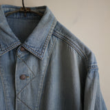MAATEE&SONS FADE DENIM SHIRT COVERALL