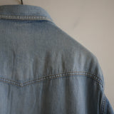 MAATEE&SONS FADE DENIM SHIRT COVERALL