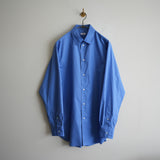 LOEFF ALUMO BROAD REGULAR COLLAR SHIRT COBALT