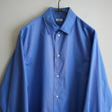 LOEFF ALUMO BROAD REGULAR COLLAR SHIRT COBALT