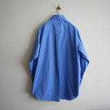 LOEFF ALUMO BROAD REGULAR COLLAR SHIRT COBALT