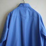 LOEFF ALUMO BROAD REGULAR COLLAR SHIRT COBALT