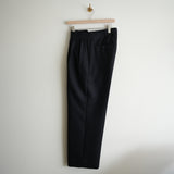 ULTERIOR SUPER FINE LIGHT MELTON TUCKED TROUSERS