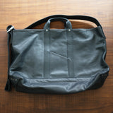 NICENESS CORE BROWN COW LEATHER SHOULDER  TOTE BAG "L.LEDZ"