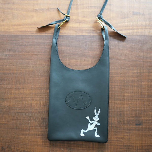 NICENESS PRINTED HORSE LEATHER SHOULDER BAG "LOWE.TUNES"