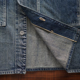 NICENESS AGED EFFECT DENIM JACKET "I.COXON"