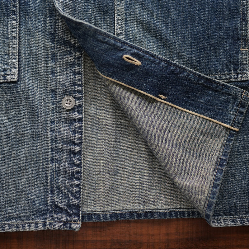 NICENESS AGED EFFECT DENIM JACKET "I.COXON"