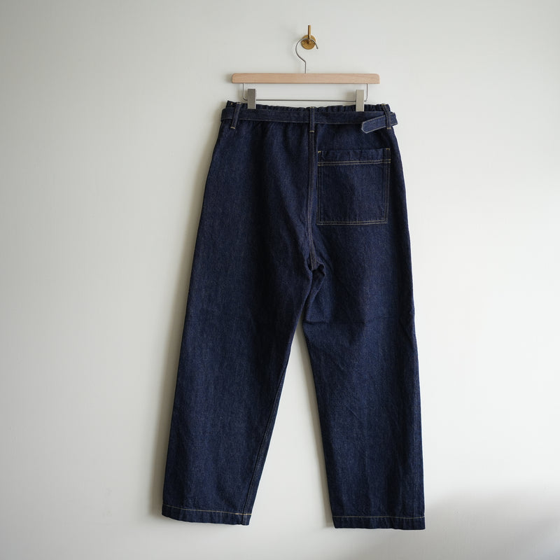 YOKO SAKAMOTO BELTED DENIM TROUSERS