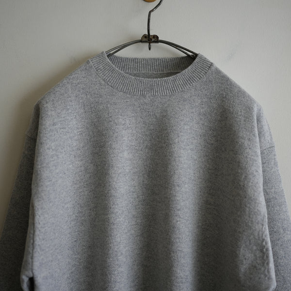 YONETOMI NEW BASIC RIGID CASHMERE KNIT P/O