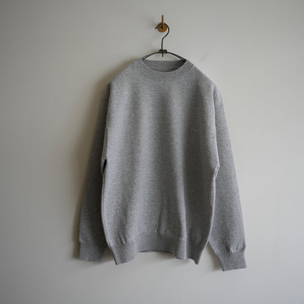 YONETOMI NEW BASIC RIGID CASHMERE KNIT P/O