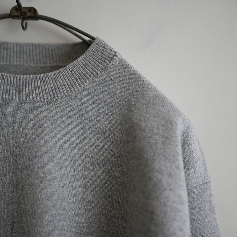YONETOMI NEW BASIC RIGID CASHMERE KNIT P/O