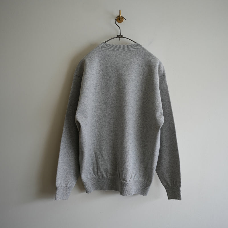 YONETOMI NEW BASIC RIGID CASHMERE KNIT P/O