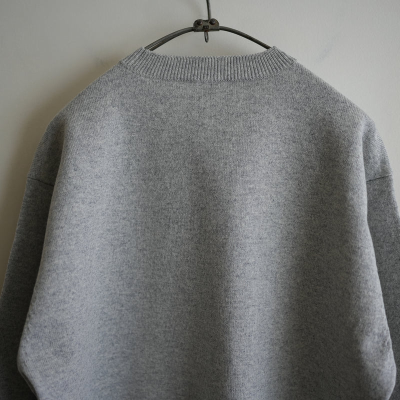 YONETOMI NEW BASIC RIGID CASHMERE KNIT P/O