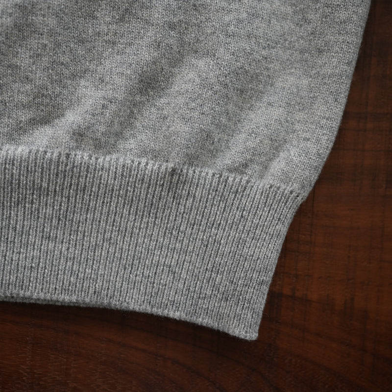 YONETOMI NEW BASIC RIGID CASHMERE KNIT P/O