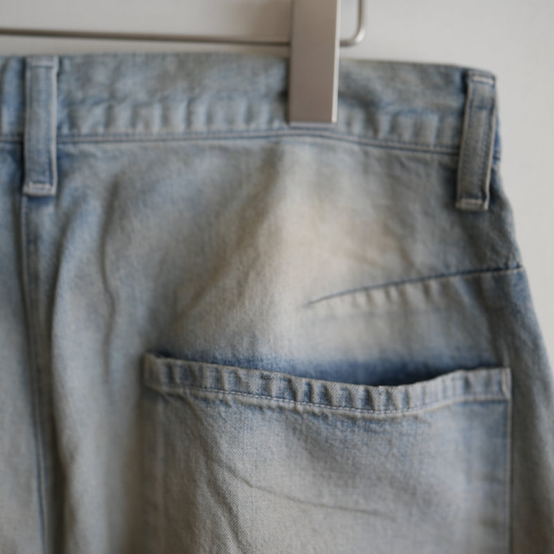 ANCELLM  #04 AGING01 REMAKE DENIM PANTS INDIGO