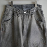 ANCELLM  #04 AGING01 REMAKE DENIM PANTS BLK