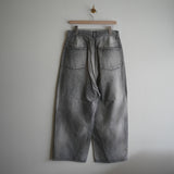 ANCELLM  #04 AGING01 REMAKE DENIM PANTS BLK