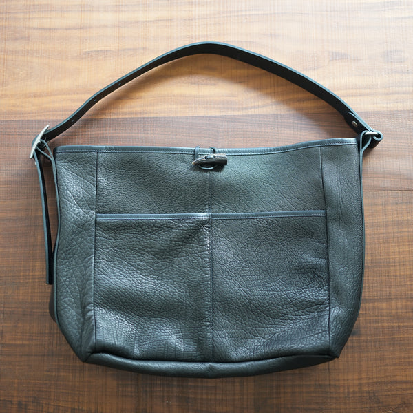Post Production BUFFALO LEATHER 2 POCKET TOTE BAG