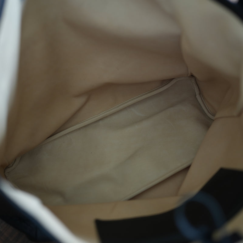 Post Production BUFFALO LEATHER 2 POCKET TOTE BAG