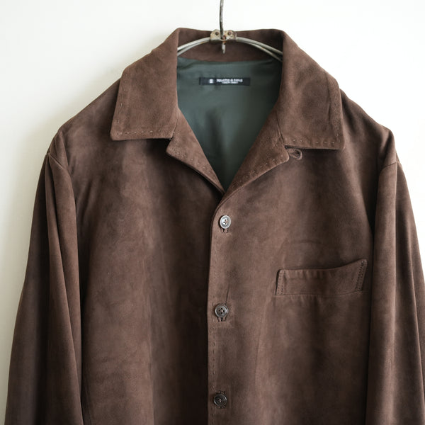 MAATEE&SONS GOAT SUEDE SHIRT JACKET