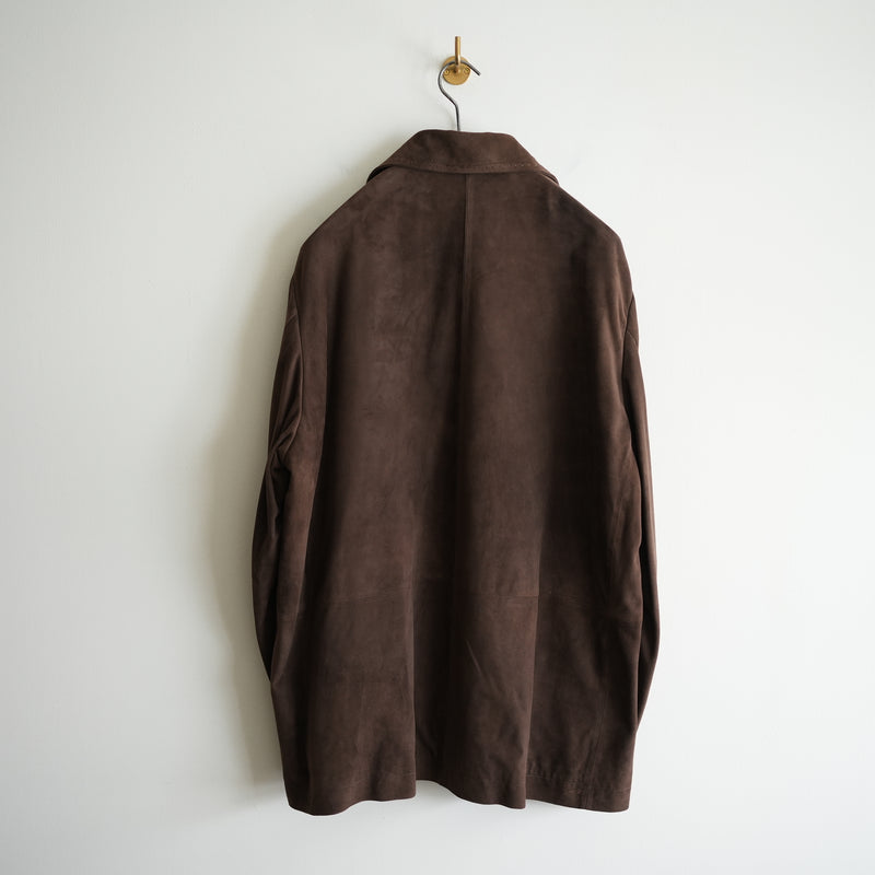 MAATEE&SONS GOAT SUEDE SHIRT JACKET