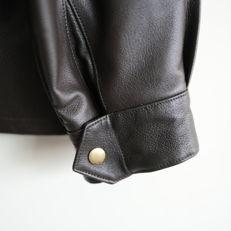 MAATEE&SONS LAMB LEATHER SPORTS JACKET
