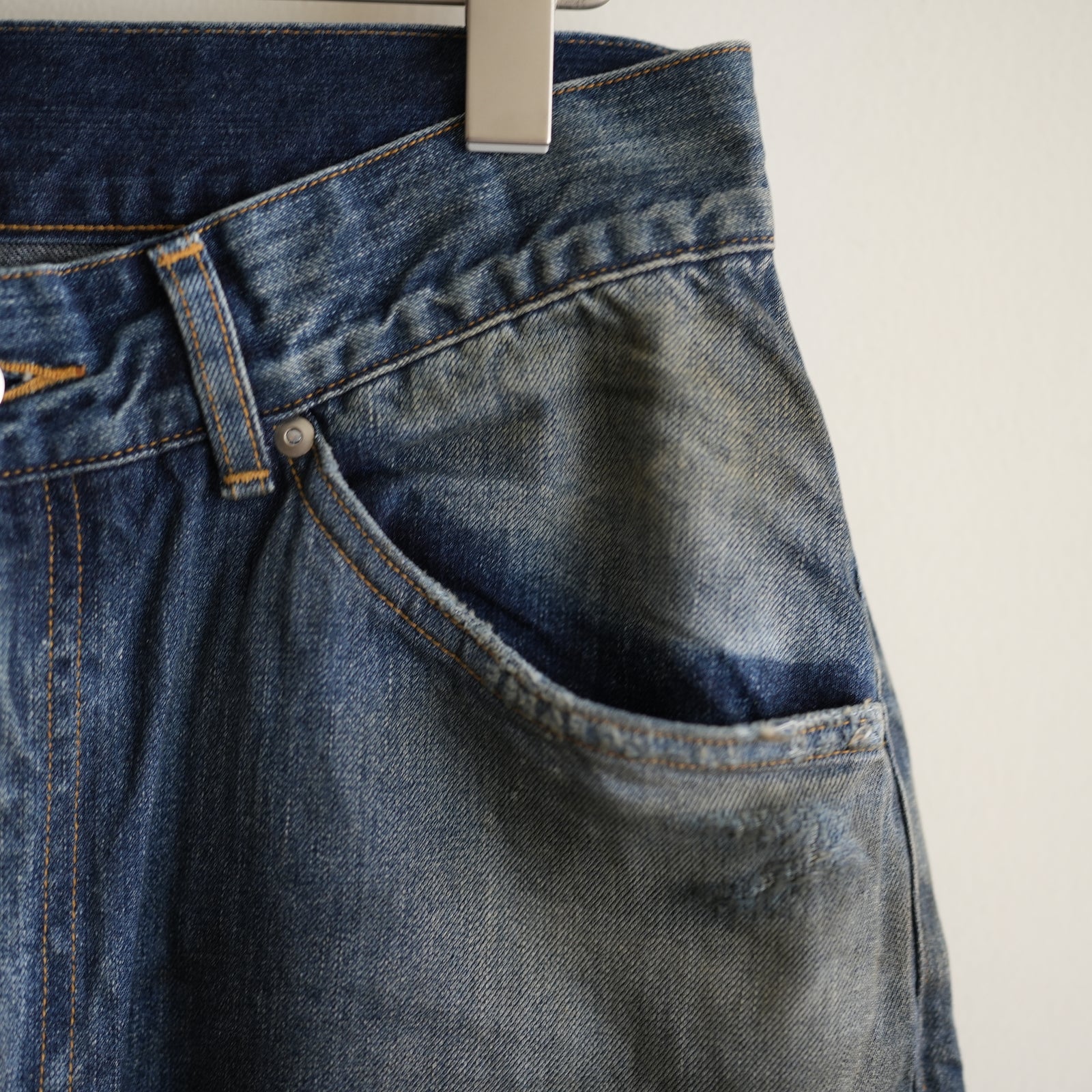 ANCELLM #02 AGING01 DENIM PANTS INDIGO – RASSEMBLE