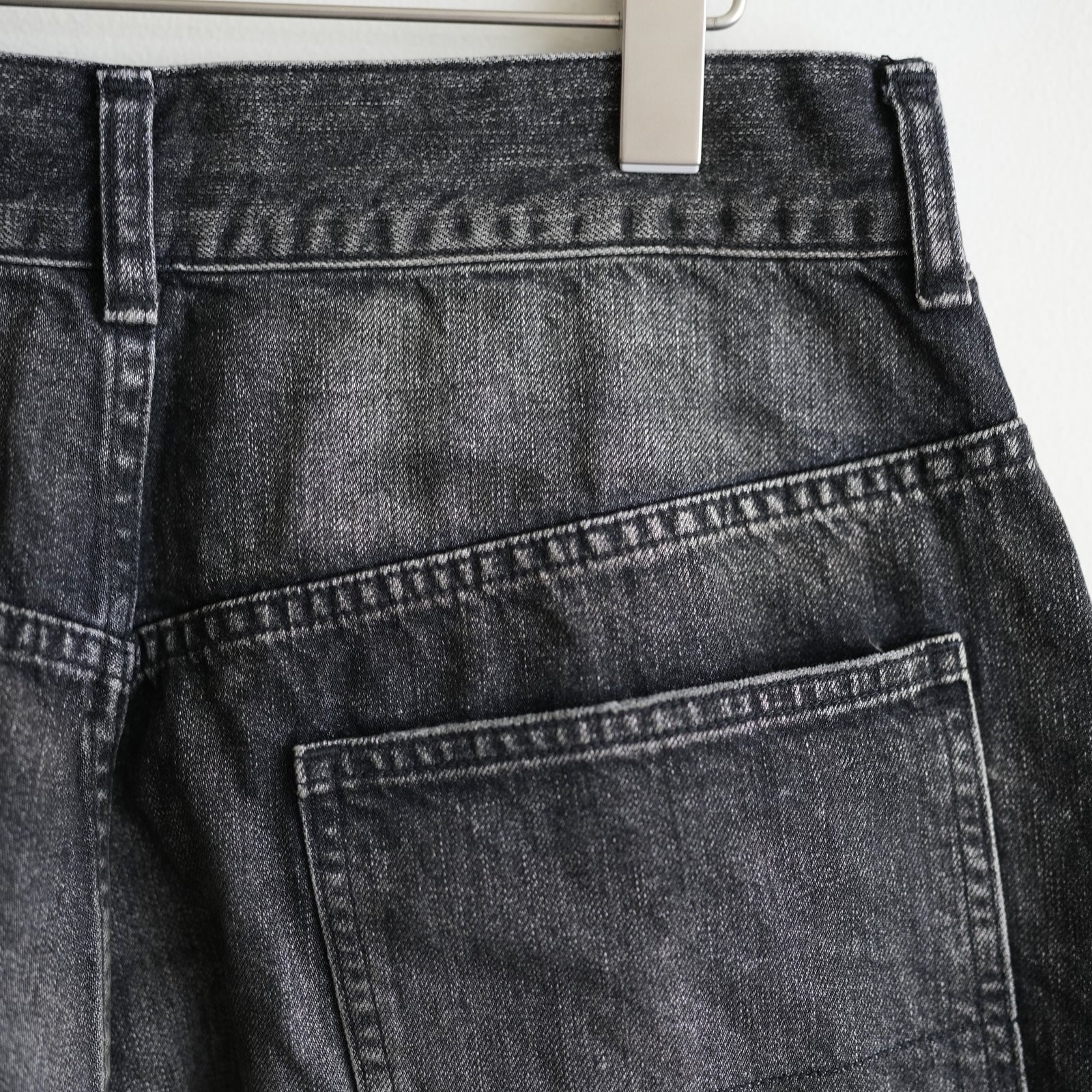 ANCELLM #02 AGING01 DENIM PANTS BLACK – RASSEMBLE