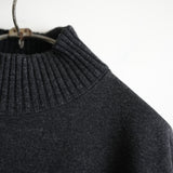 Slopeslow WOOL FRENCH TERRY HIGH NECK SWEAT SHIRT