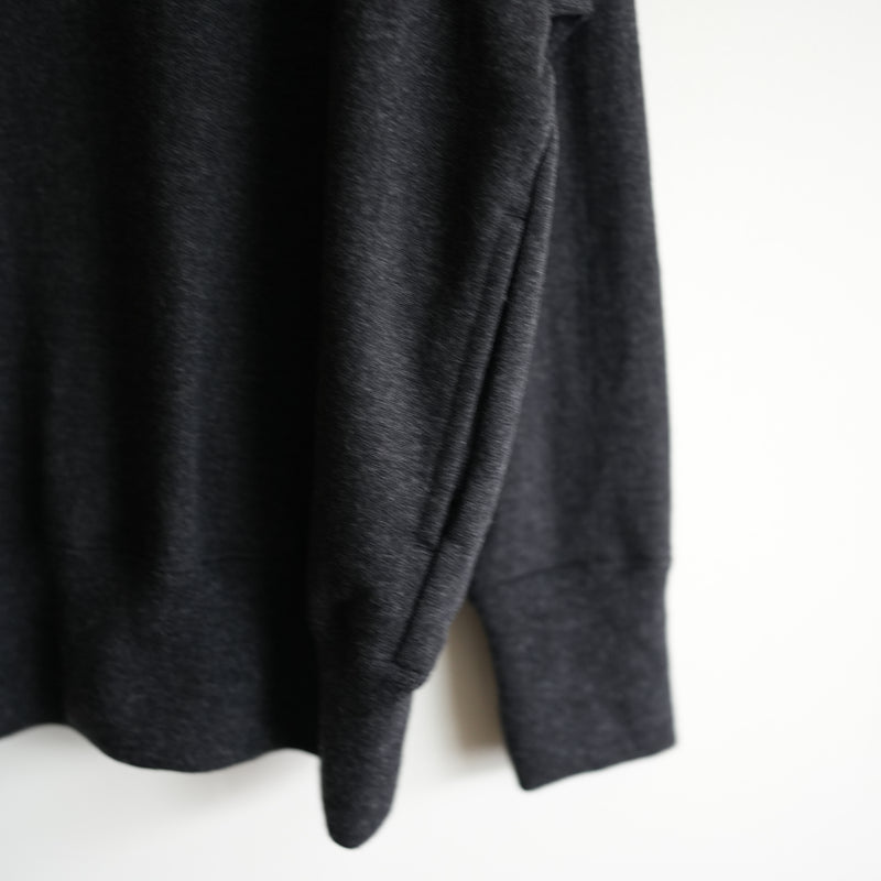 Slopeslow WOOL FRENCH TERRY HIGH NECK SWEAT SHIRT