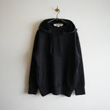 Slopeslow WOOL FRENCH TERRY AFTER HOODIE CHARCOAL