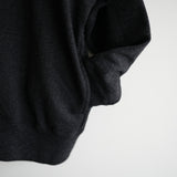 Slopeslow WOOL FRENCH TERRY AFTER HOODIE CHARCOAL