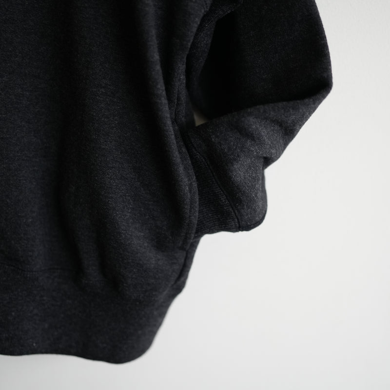 Slopeslow WOOL FRENCH TERRY AFTER HOODIE CHARCOAL