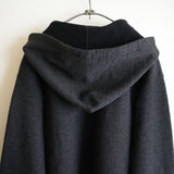 Slopeslow WOOL FRENCH TERRY AFTER HOODIE CHARCOAL