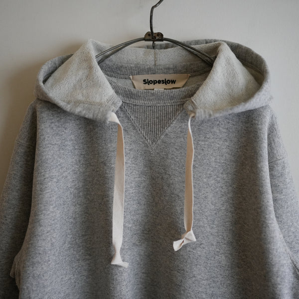 Slopeslow WOOL FRENCH TERRY AFTER HOODIE GRAY
