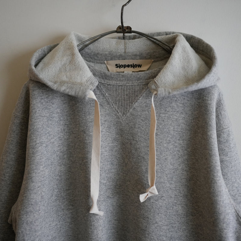 Slopeslow WOOL FRENCH TERRY AFTER HOODIE GRAY