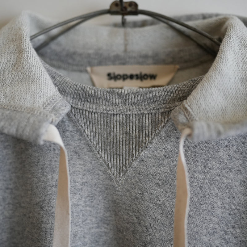 Slopeslow WOOL FRENCH TERRY AFTER HOODIE GRAY