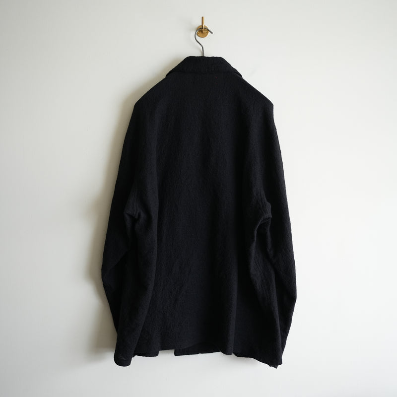 barbell object wool coat black