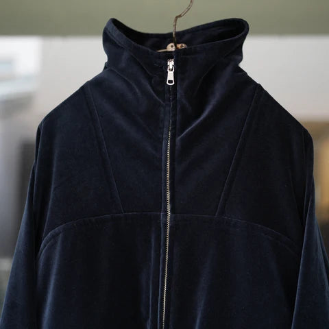 MAATEE&SONS VELVET STAND BLOUSON NAVY