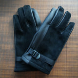 Post Production LEATHER MIL-GLOVES BLACK