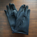 Post Production LEATHER MIL-GLOVES BLACK