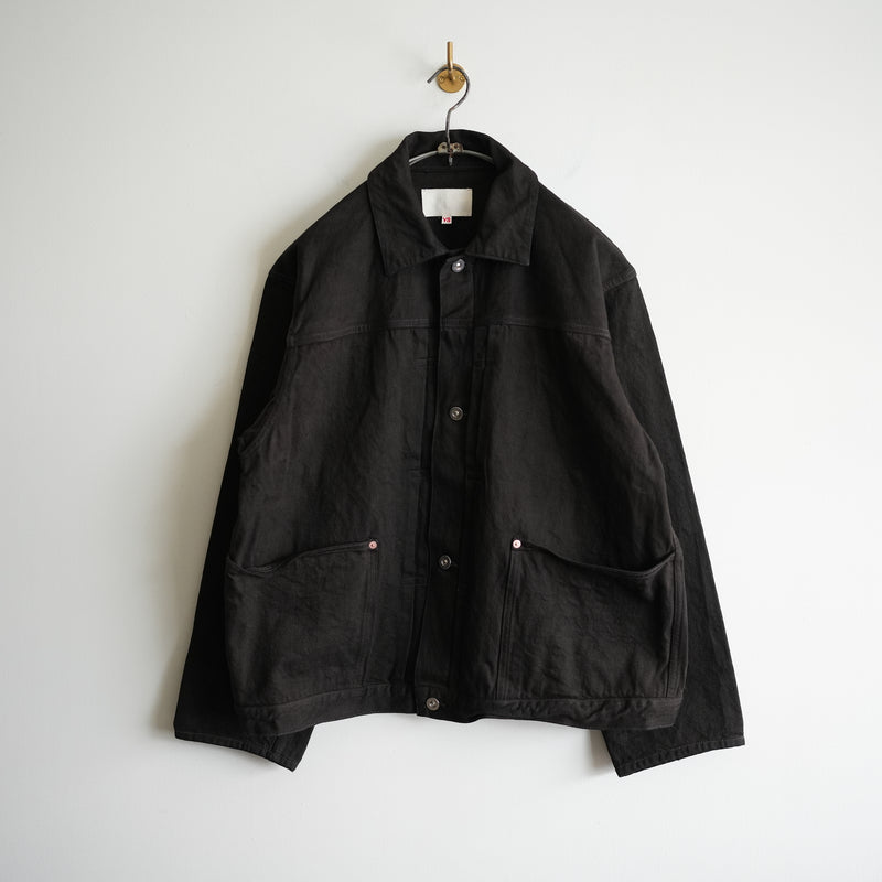 YOKO SAKAMOTO KAKISHIBU DENIM PLEATS BLOUSE