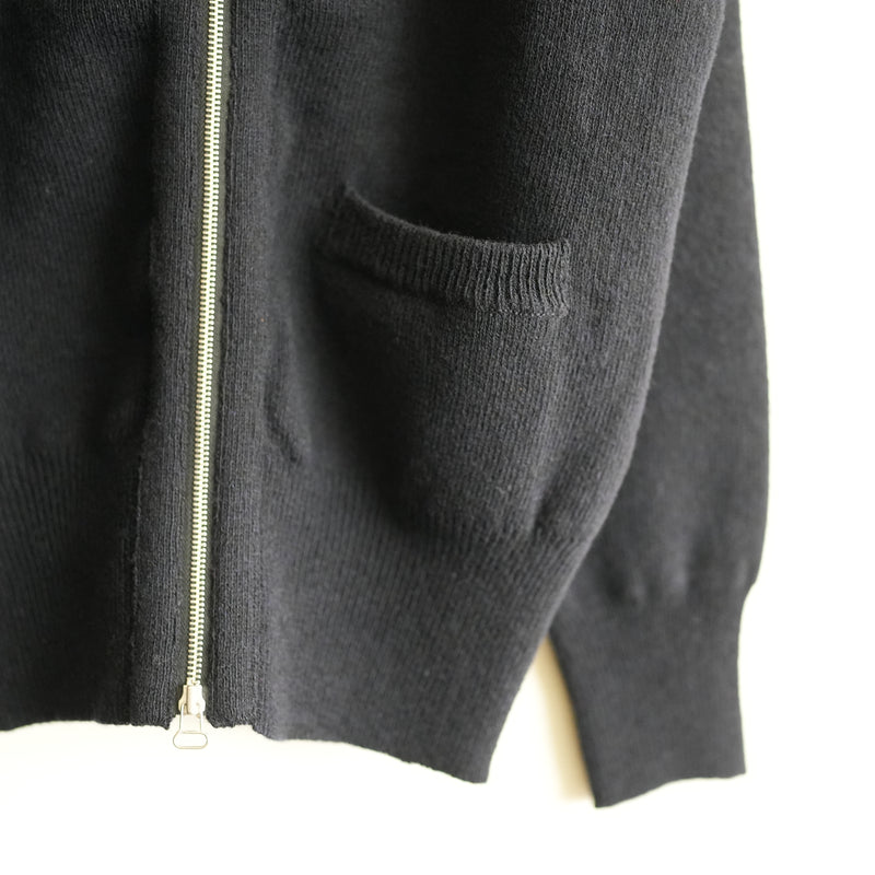 Slopeslow HARD TWISTED SHETLAND C-2 SWEATER NAVY