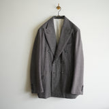 MAATEE&SONS ALPACA WOOL SILK MIX CHECK 6B JACKET